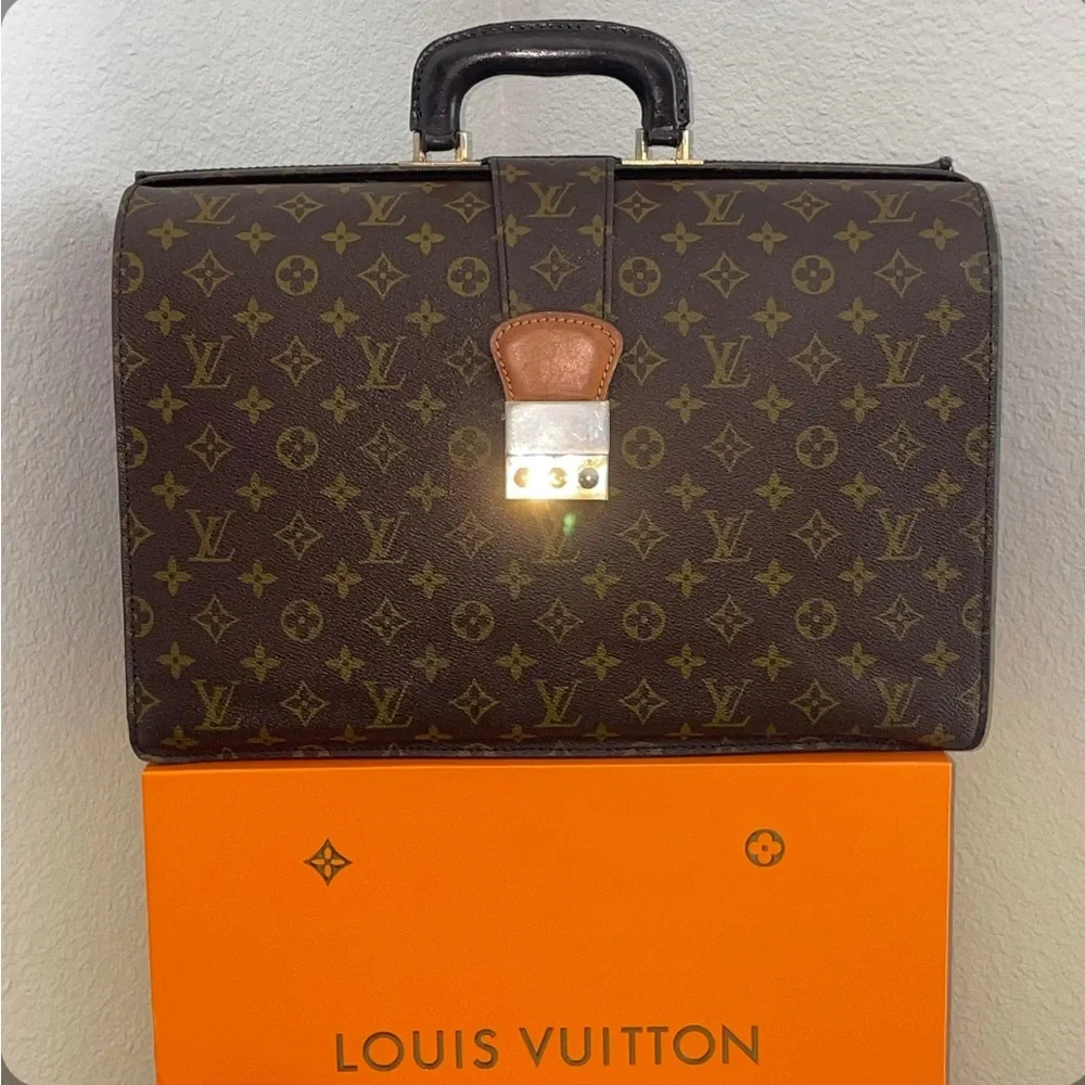 Louis Vuitton Vintage Pilot Serviette Monogram Briefcase